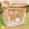 Wooden Chicken Brooder Box,Large Size, 15.74"x11.81"x 11.81", Brooder Box for