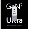 Xtorm GaN2-Ultra Home Charger, 100 W, 3 Ports, Recycled ABS