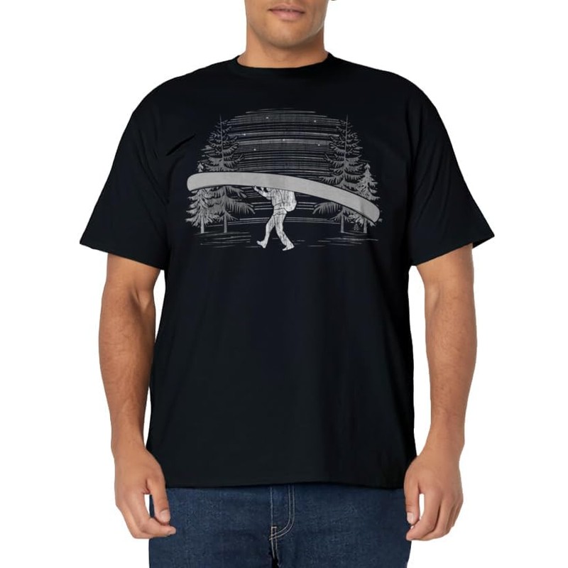 Canoeing Graphic Open Canoe Portage Transporting Canoe Boat T-Shirt
