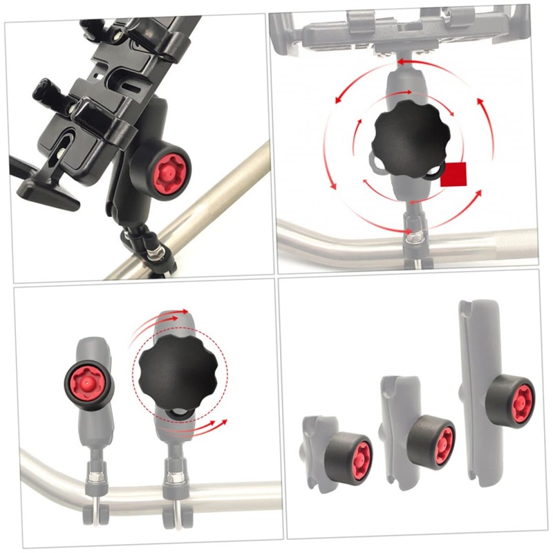 KICHOUSE Practical Phone Holder Knob Security Theft Pin-Lock Fit for