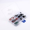 XIHIRCD 60pcs Car A/C Compressor Gasket Kit, Nitrile Rubber O-Rings,