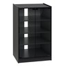 HOMCOM Media Cabinet, 4-Tier Stereo Cabinet, Record Player Stand with
