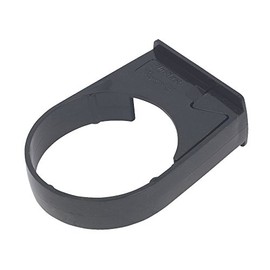 Floplast (50mm Downpipe Clip x 2) (Black) 50mm Downpipes & 76mm Miniflo Guttering for shed, Porch, Conservatory, Out Building, etc Full Range Black NOT Standard House Size which Would be 68MM