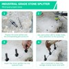 KOSIEJINN Stone Splitter Wedge Stone Opener Stone Breaking Tool Wood