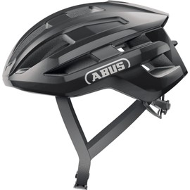 ABUS PowerDome road bike helmet - lightweight bike helmet with clever ventilation system and aerodynamic profile - Made in Italy - for men and women - black, size S