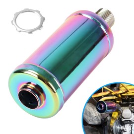Colorful Muffler Silencer Exhaust for Predator 196cc 212cc 224cc 420cc 5.5HP 6.5HP 7HP Engine Coleman CT200U CT200U-EX BT200X RB200 RT200 Massimo Baja MB200 Clone GX160 GX200 KT196 Mini Bike Go Kart