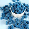 Dark Blue Gummy Bears Sugared, 1.3 Pound Resealable Bag, Blue