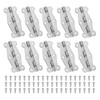 PATIKIL Small Vintage Box Hinges, 2 Inch, 10 Pack, 180-Degree