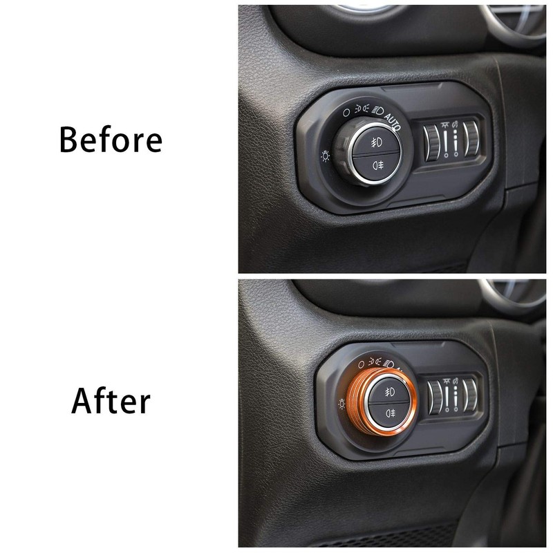 Voodonala Air Conditioner Headlight Center Consoles Switch Knob Cover Trim