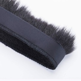 Fake Faux Quality Fur Woolly Fringe Trimming, Satin Ribbon, for Costume, Crafts, Decoration, 9 Colours, by Neotrims. Black 25mm, 1 Meter