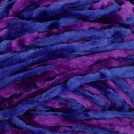 JubileeYarn Chenille Yarn - 100g/Skein Worsted Weight - Elysium - Variegated Multicolor Velvet - 4 Skeins