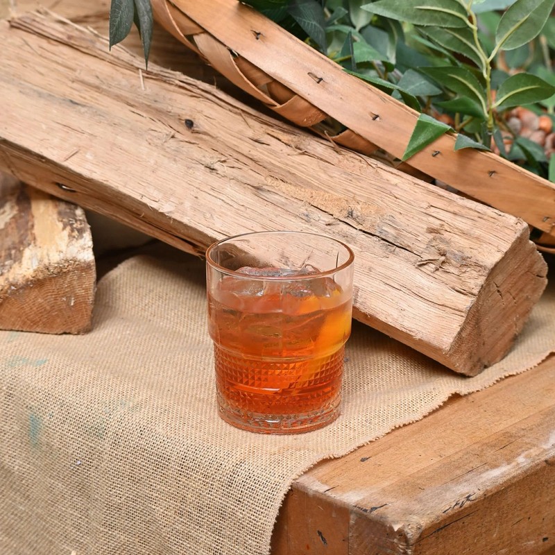 Bormioli Rocco Novecento Barware DOF Glass, Stackable, Set Of 4,