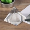 Crystal Pyramids Figurine, Transparent Crystal Pyramid Glass Paperweight, Quartz Stone