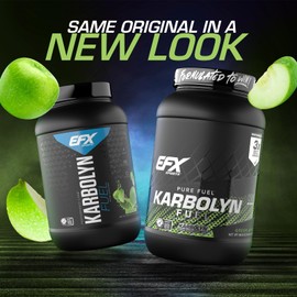 EFX Sports Karbolyn Fuel | Fast-Absorbing Carbohydrate Powder | Carb Load, Sustained Energy, Quick Recovery | Stimulant Free | 35 Servings (Green Apple)