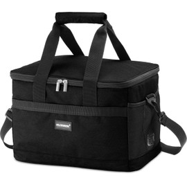 HELDENWERK Cool Bag Small 20 L Foldable - Cool Box up to 12 Hours Cooling Performance Leak-proof & Waterproof - Thermal Bag, Picnic Bag, Lunch Bag, Insulated Bag with 7 Compartments - Reinforced Base