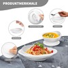 MUSLONG Plate and Bowl with High Rim, BPA-Free, Suction Cup,