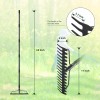 Nicecho DOUBLE SIDES Rake 17 tines with 63" long Garden