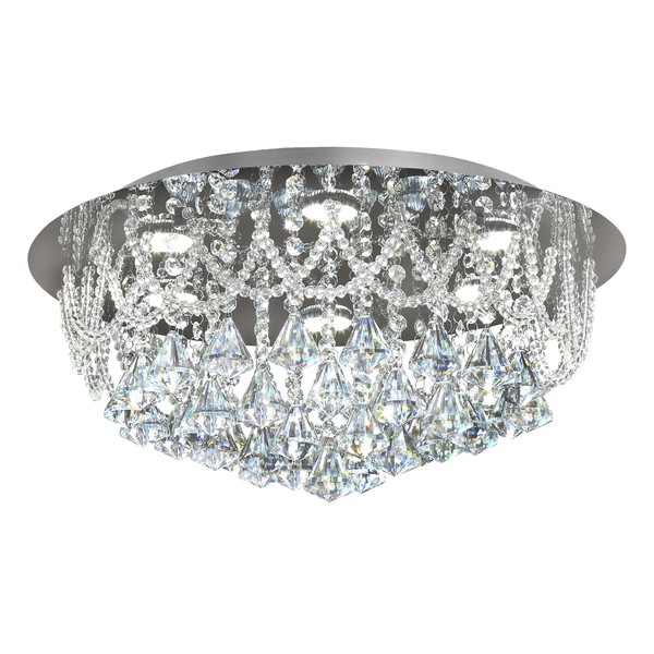 WOSOHYUN Modern Crystal Ceiling lamp, Luxury Multi-Layer K9 Crystal lamp,