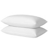 basic home Goose Feathers and Down Pillows, Cotton Cover, Bed Sleeping Hotel Collection Pillows,Set of 2, King Size 20x36