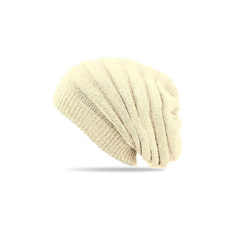 Caspar MU056 Unisex Strick Mütze/Beanie mit schlichtem Strickmuster und Angora