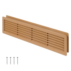 Awenta 18" x 5" Inch Two Sided Oak Color Door Air Vent cover - Door Vents for Interior Doors - Universal Furniture Ventilation Guard- Register for Bathroom, Bedroom, Garage, Kitchen, Furniture