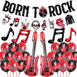 Music Theme Decoration Balloons (Rock and Roll)
