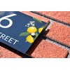 Badgemaster Modern Anthracite House Number Sign Plaque Stainless Steel Standoffs