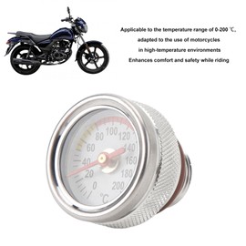Oil Temperature Gauge Temperature Gauge 0 to 200℃ Metal Motorcycle M20 X 1.5 Oil Temperature Gauge