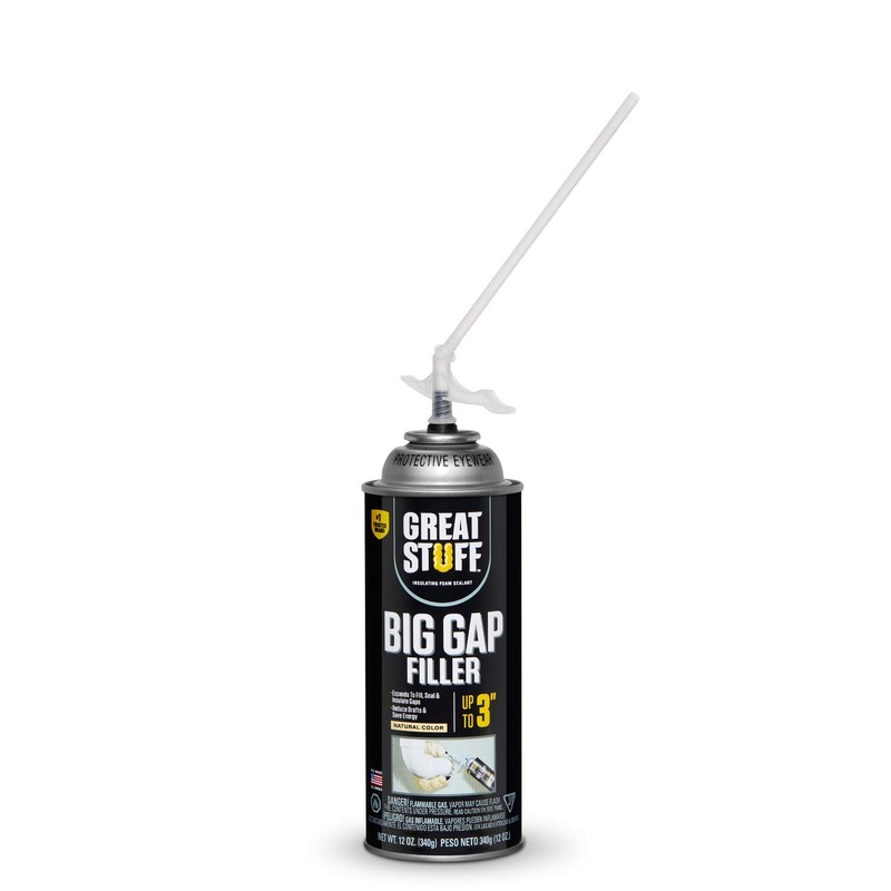 Great Stuff 157906 Insulating Foam Sealant, 12 oz, Cream