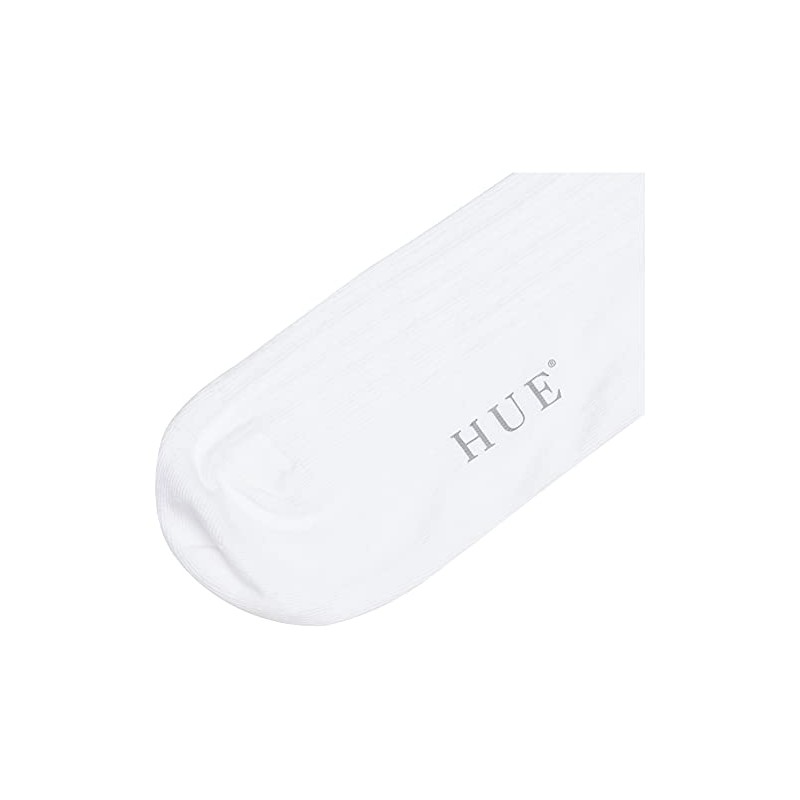 HUE Women's Scalloped Pointelle Sock, White,One size