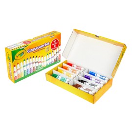 Crayola Classroom Set Broad Line Markers, 10 Each of 8 Classic Colors, Bulk Markers