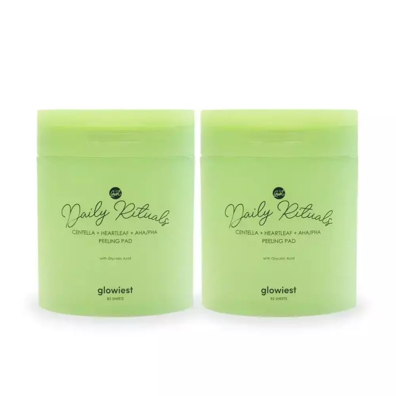 Glowist 글로이스트필링패드 얼굴각질제거 2종 164매 [히알루론산+PDRN] Gloist Peeling Pad Face