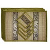 Hand-Woven Wicker Reed Placemats and Coaster Set - Alternative to