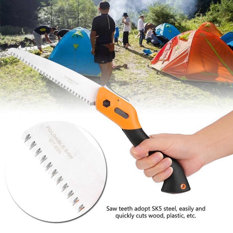 Hand SK5 Steel Foldable Saw Garden Pruning Folding Saw Camping