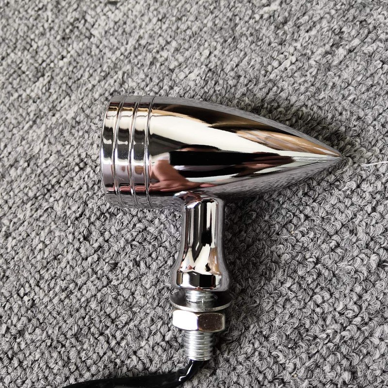 PACASK CNC Motorcycle LED Turn Signal Lights Blinker Indicator Front