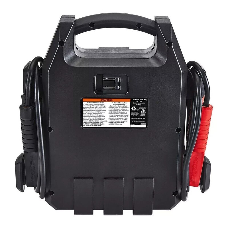 Cen-Tech NEW Portable Car Jump Starter Battery Booster Power Pack