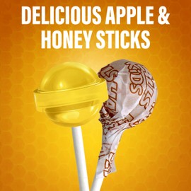 Halls Kids Sore Throat & Cough Pops - 20 Individually Wrapped Lollipops - Delicious Apple Honey Sticks – Delicious Apple Honey Sticks (20 Pops)