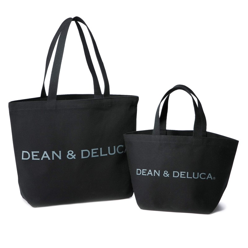 Dean & Deluca Tote Bag, L, Black, Women's, Men's, Solid,