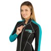 CRESSI Lido Long 2 mm Lady, Black/Aquamarine, XS