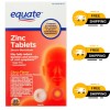 Equate Zinc Chewable Tablets, Citrus Flavor, 25 Count-Free Shippping