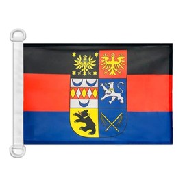 AZ FLAG - Boat Flag East Frisia - 45 x 30 cm - Outdoor Use - Oostfreesland Boat Flag Made of Knitted Polyester with Plastic Rings