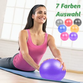 Fresion Gymnastic Ball, Small Pilates Ball, Exercise Ball, Non-Slip & Super Light Gymnastics Ball with Pump, 25 cm, 45 x 90 cm, Peanut-Shaped Ball, Fitness Ball for Yoga, Home, Office, Sitting Ball, gold