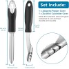Patelai Zucchini Squash Corer 2-Piece Set - Stainless Steel Seed