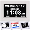 Yuanzeco Alarm Clock With Day And Date For Elderly 3Displays