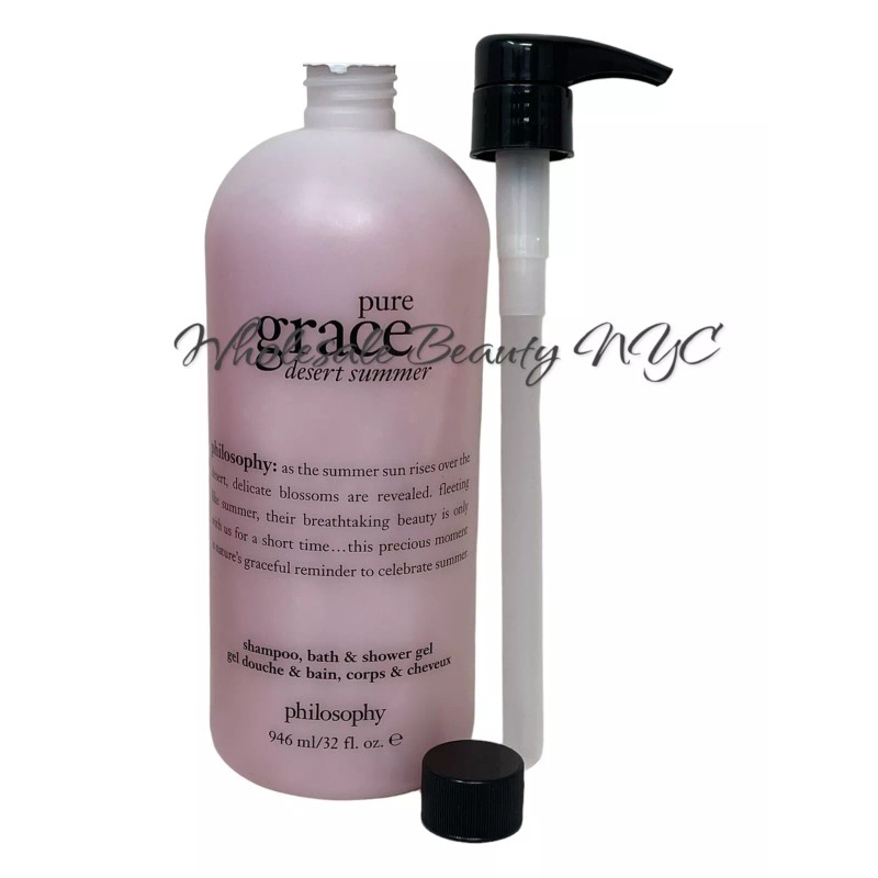 Philosophy Pure Grace Desert Summer Shampoo, Bath/Shower Gel 32Oz/946ml Sealed