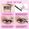 FADLASH Lash Clusters Kit 640PCS Natural Eyelash Clusters Individual D