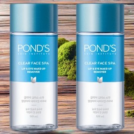 Pond's Eye Makeup Remover Gentle Cleansing Hydrating Clear Face Spa Lip and Eye Makeup Remover 2pcs 120ml / 폰즈 아이 메이크업 제거제 부드러운 클렌징 수분 공급 클리어 훼이스 스파 립 앤 아이 메이크업 리무버 2개 120ml