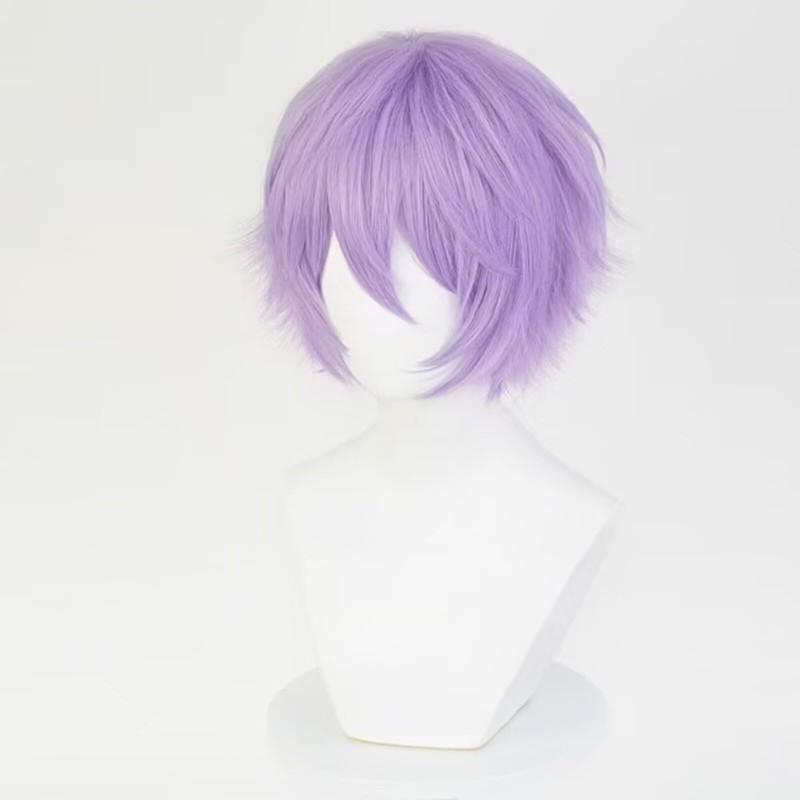 KiyaCos 30cm lt Purple Lavender Lilac Fluffy Fear Cosplay Wig