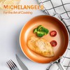 MICHELANGELO Frying Pan with Lid, Nonstick 8 Inch Frying Pan