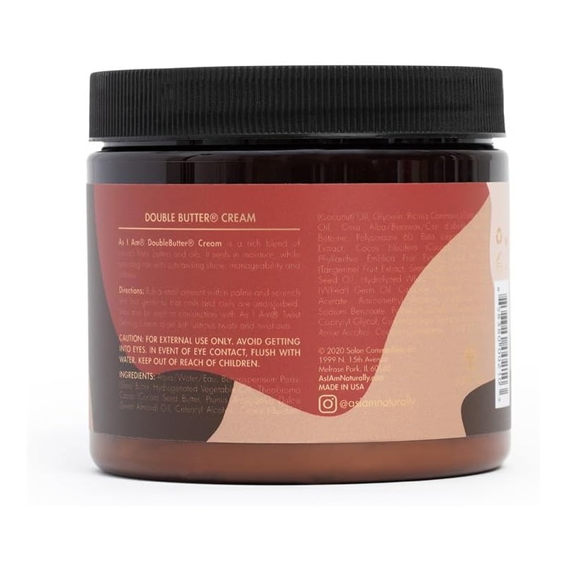 As I Am Double Butter Rich Daily Moisturizer, 16 Ounce